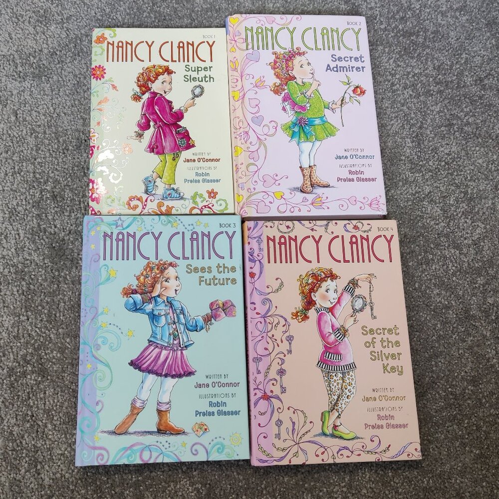 Nancy Clancy Kids Book Set of 4 Stories for Girls Daily Bedtime Reading Age 6-10